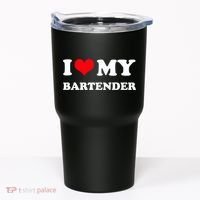 I Love My Bartender, I Heart My Bartender Tumbler thumb 0