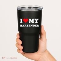 I Love My Bartender, I Heart My Bartender Tumbler thumb 2
