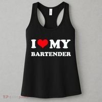 I Love My Bartender, I Heart My Bartender Women's Tank Top thumb 3