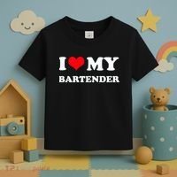 I Love My Bartender, I Heart My Bartender Toddler T-Shirt thumb 3