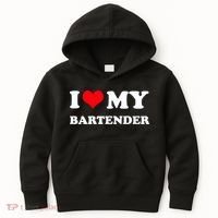 I Love My Bartender, I Heart My Bartender Kids Hoodie thumb 0