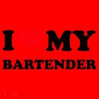 I Love My Bartender, I Heart My Bartender Santa Hat thumb 1
