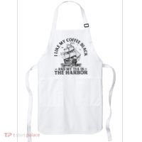 I Like My Coffee Black And My Tea In The Harbor Usa History Apron thumb 0