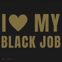 I Love My Black Job Coaster thumb 2