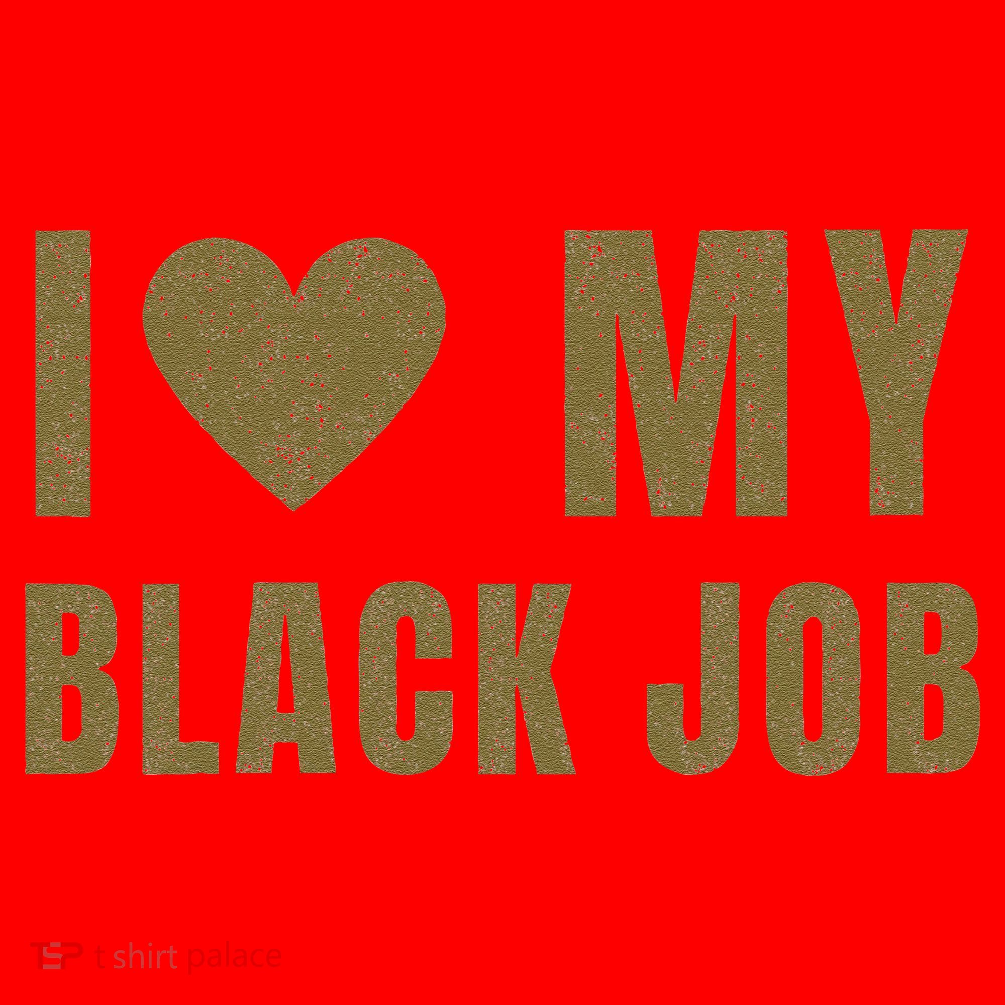 I Love My Black Job Santa Hat