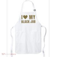 I Love My Black Job Apron thumb 0