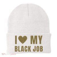 I Love My Black Job Beanie thumb 0