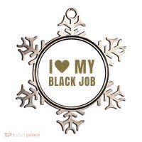 I Love My Black Job Ornament thumb 0