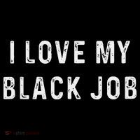 I Love My Black Job Heart Distressed Coffee Mug thumb 5
