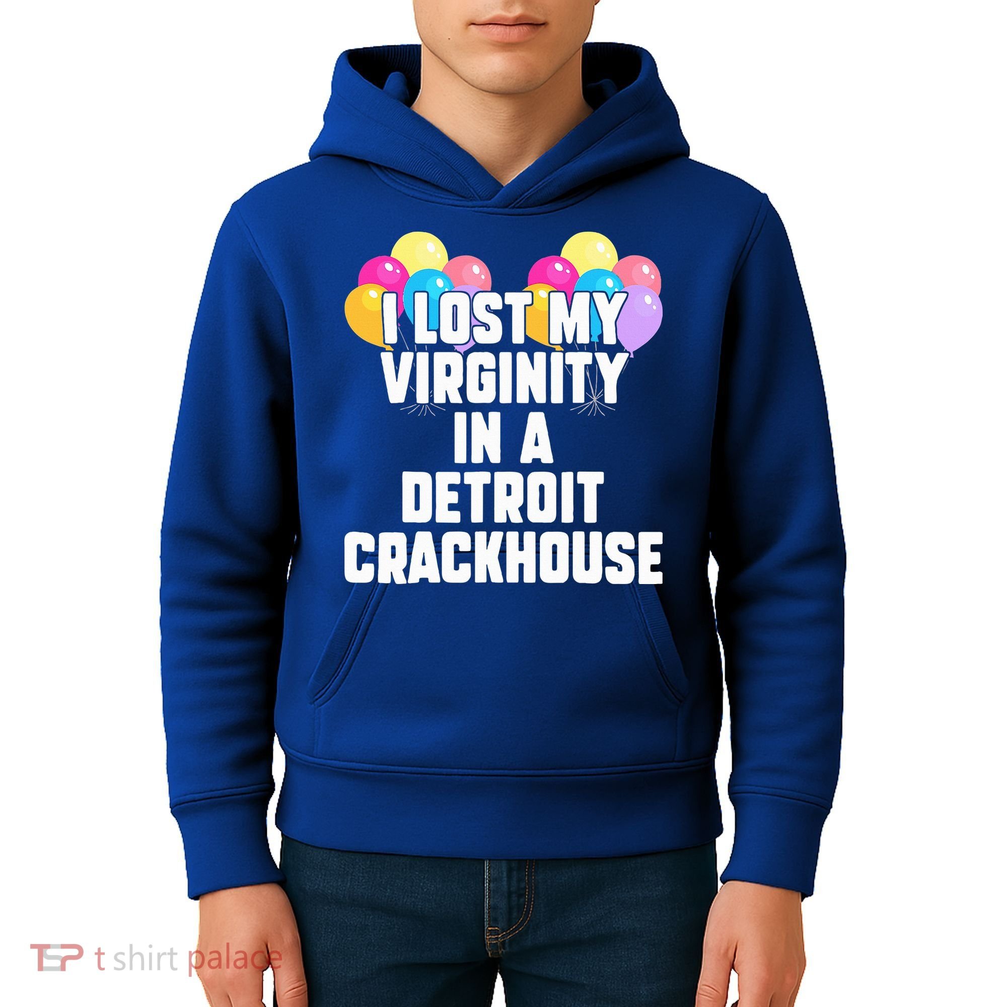 I lost my virginity in a detroit crackhouse  Kids Hoodie
