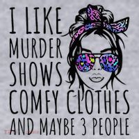 I Like Murder Shows And Maybe 3 People Women's Sweatshirt thumb 2