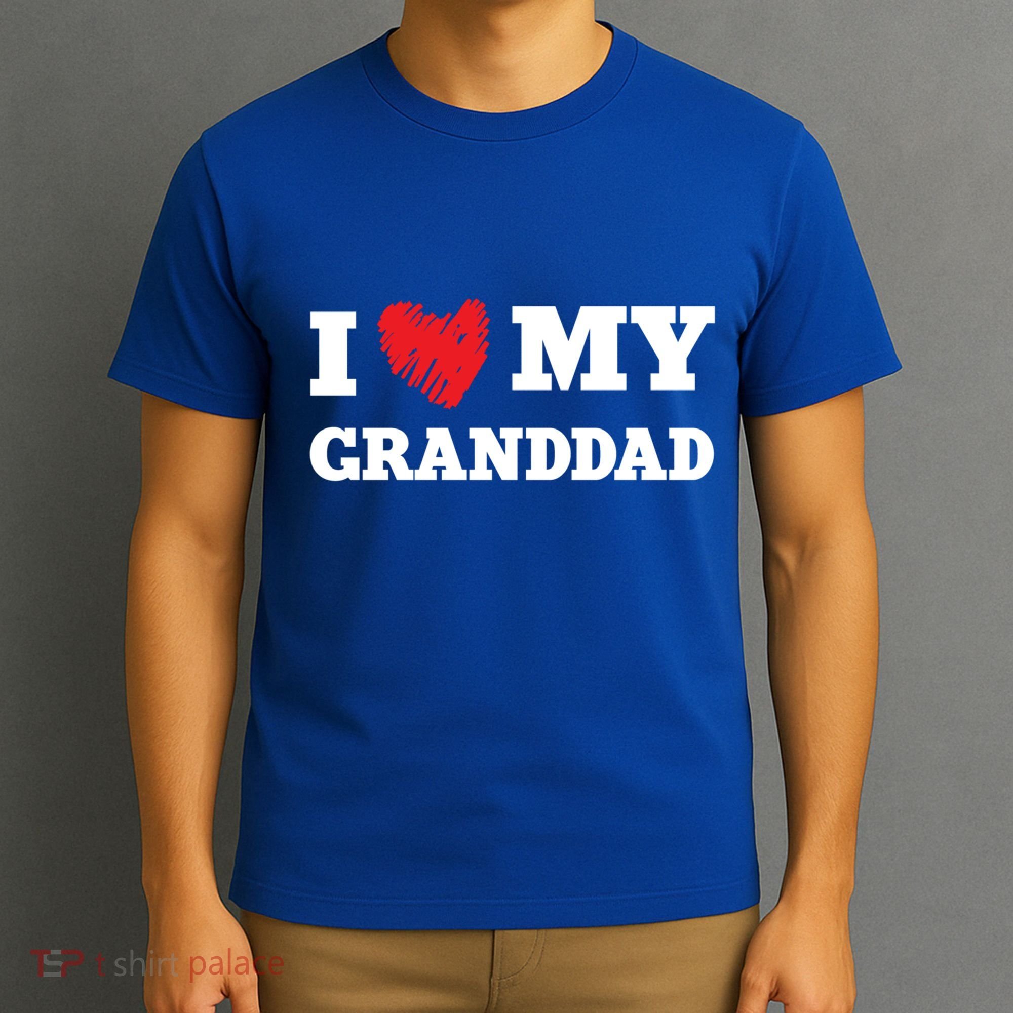I Love My Granddad Favorite Family Member Valentines Gift T-Shirt