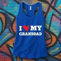 I Love My Granddad Favorite Family Member Valentines Gift Women's Tank Top thumb 3
