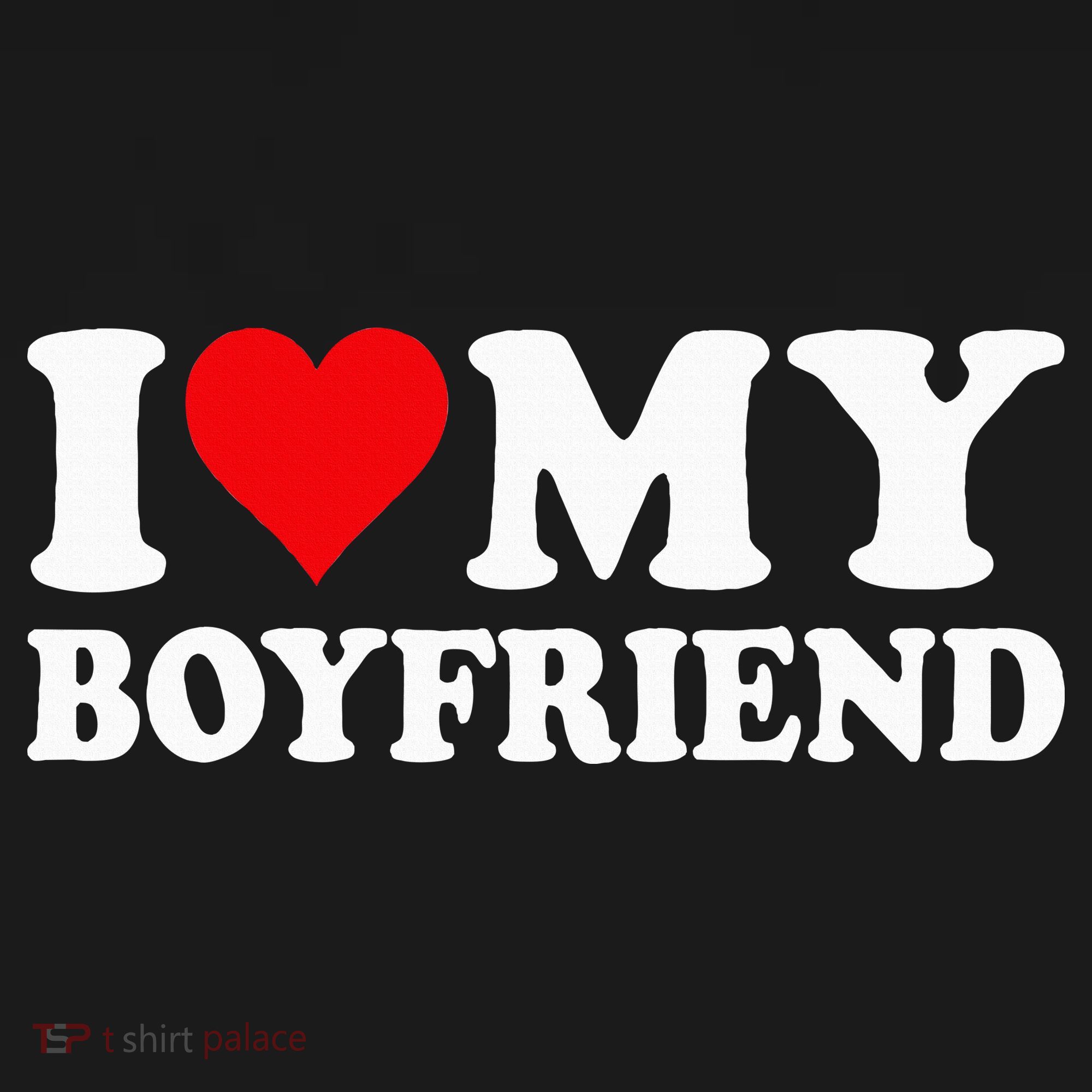 I Love My Boyfriend I Heart My Boyfriend BF Women's Hoodie