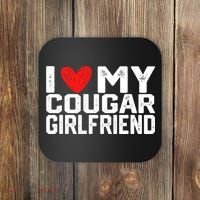 I Love My Cougar Girlfriend I Heart My Cougar Girlfriend Coaster thumb 0