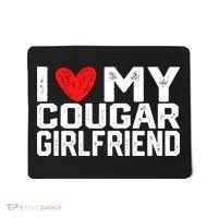 I Love My Cougar Girlfriend I Heart My Cougar Girlfriend Mousepad thumb 0