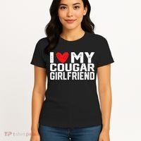 I Love My Cougar Girlfriend I Heart My Cougar Girlfriend Women's T-Shirt thumb 4