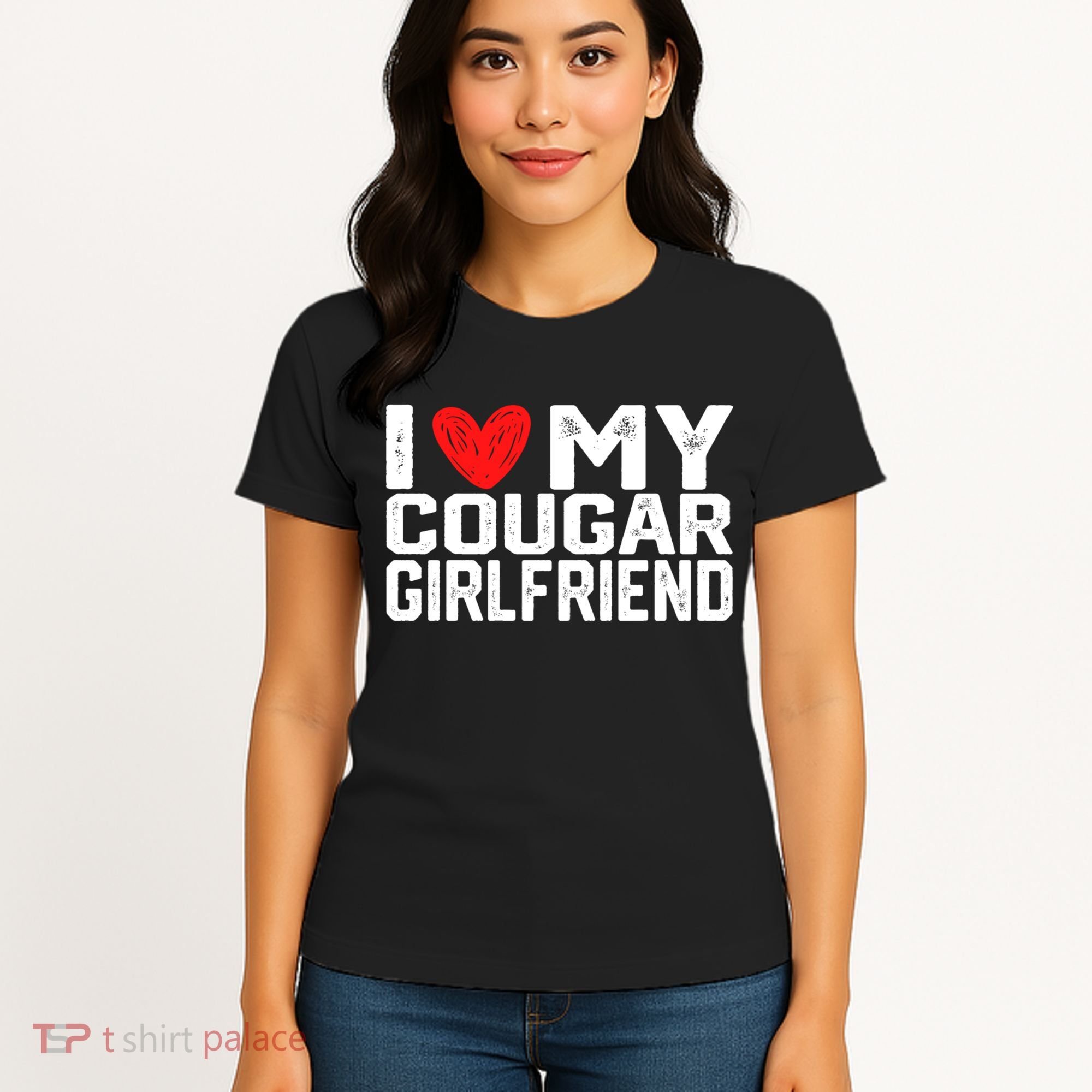 I Love My Cougar Girlfriend I Heart My Cougar Girlfriend Women's T-Shirt