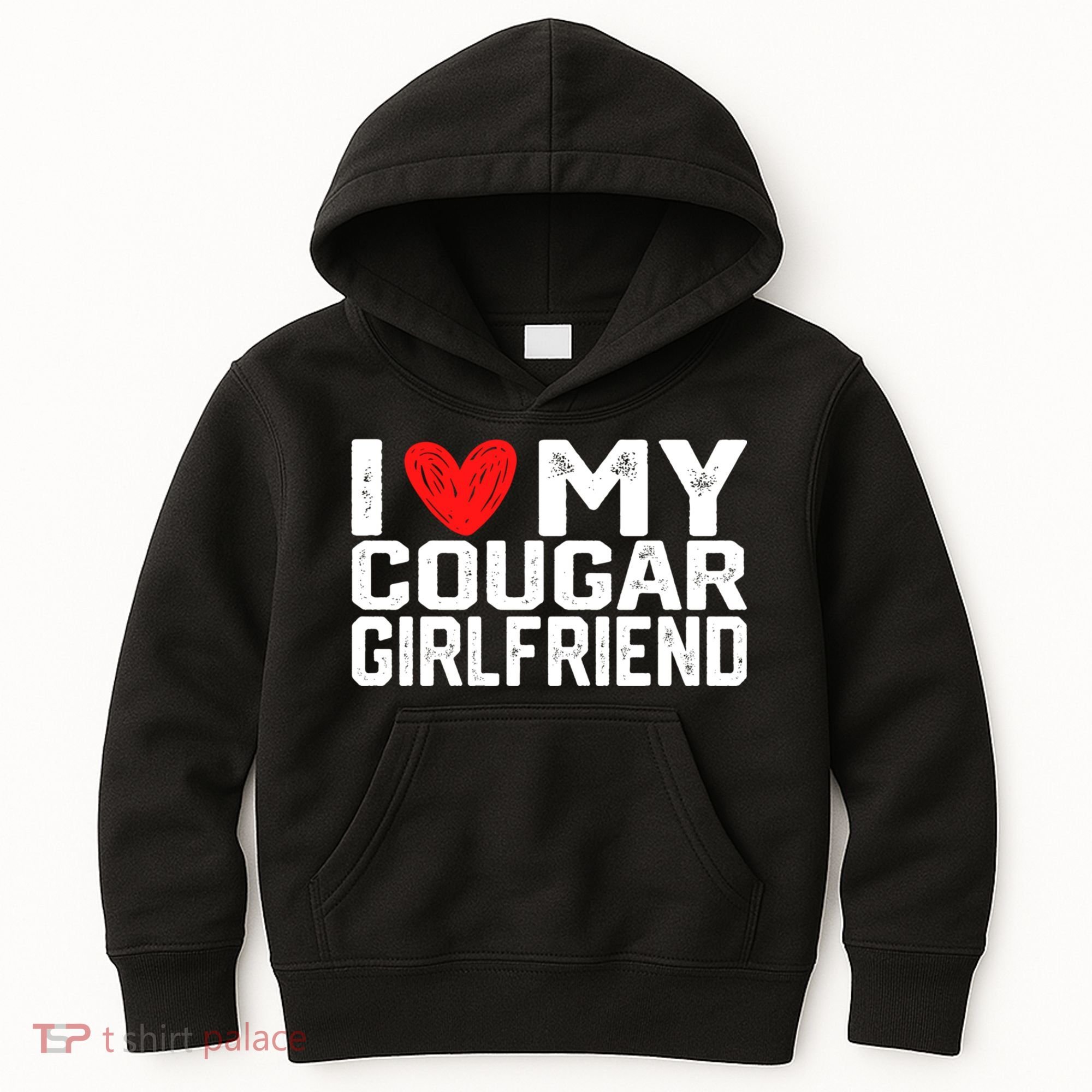 I Love My Cougar Girlfriend I Heart My Cougar Girlfriend Kids Hoodie