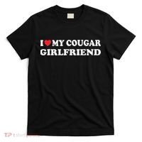I Love My Cougar Girlfriend I Heart My Cougar Girlfriend GF T-Shirt thumb 0