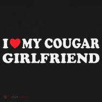 I Love My Cougar Girlfriend I Heart My Cougar Girlfriend GF T-Shirt thumb 7