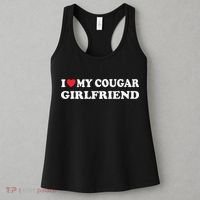I Love My Cougar Girlfriend I Heart My Cougar Girlfriend GF Women's Tank Top thumb 3