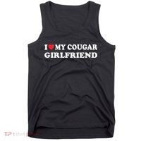I Love My Cougar Girlfriend I Heart My Cougar Girlfriend GF Tank Top thumb 0