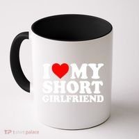 I Love My Short GF | I Love My Short Girlfriend GF Coffee Mug thumb 0