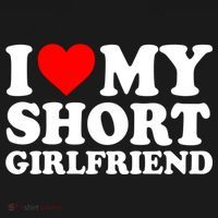 I Love My Short GF | I Love My Short Girlfriend GF Ornament thumb 1