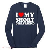 I Love My Short GF | I Love My Short Girlfriend GF Long Sleeve Shirt thumb 0