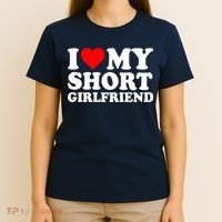 I Love My Short GF | I Love My Short Girlfriend GF T-Shirt thumb 4