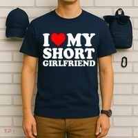 I Love My Short GF | I Love My Short Girlfriend GF T-Shirt thumb 6