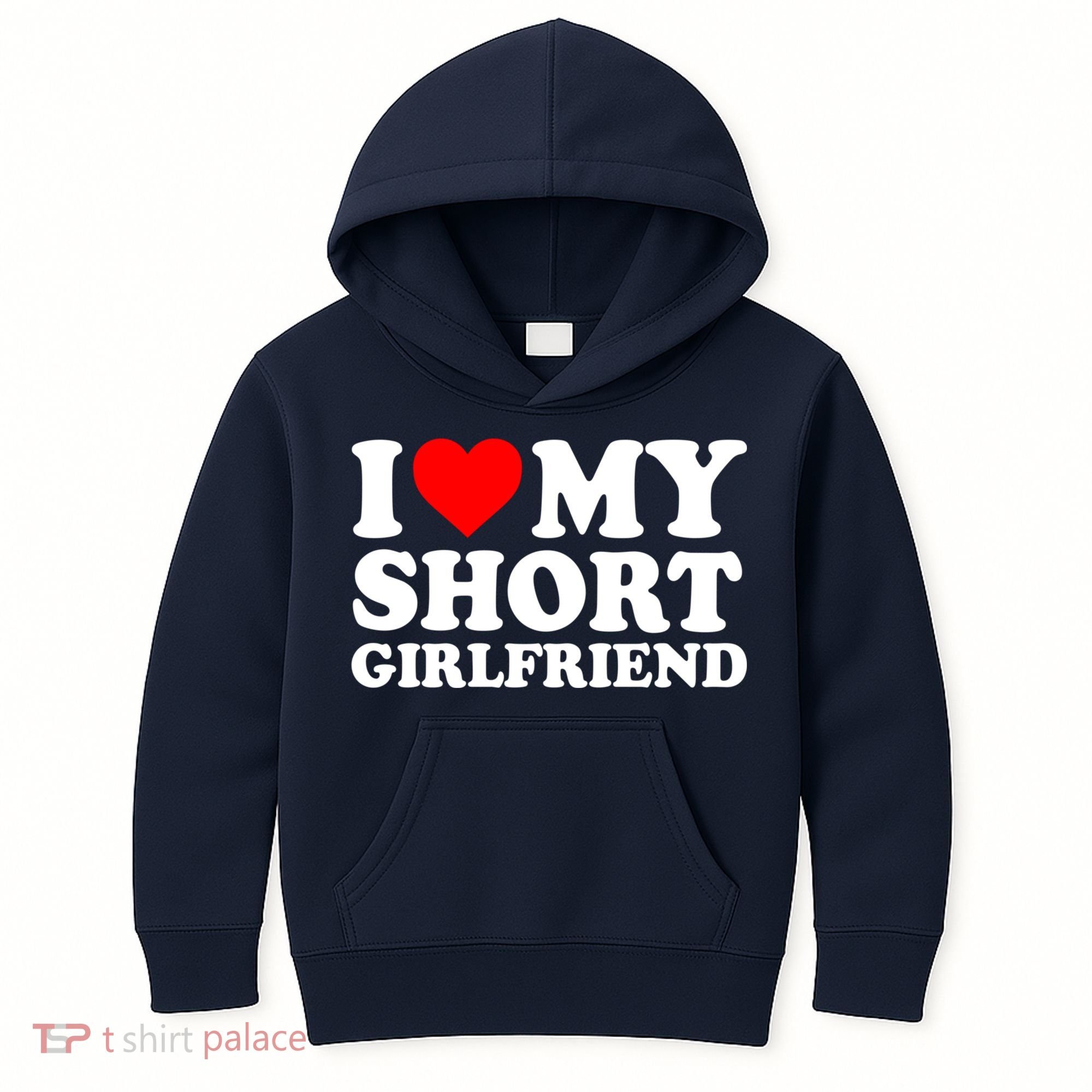 I Love My Short GF | I Love My Short Girlfriend GF Kids Hoodie