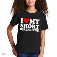 I Love My Short GF | I Love My Short Girlfriend GF Kids T-Shirt thumb 2