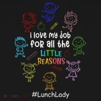 I Love My Job Lunch Lady Happy First Day Of School Apron thumb 3