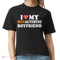 I Love My Hot Autistic Boyfriend Comfort Colors Boxy T-Shirt thumb 0