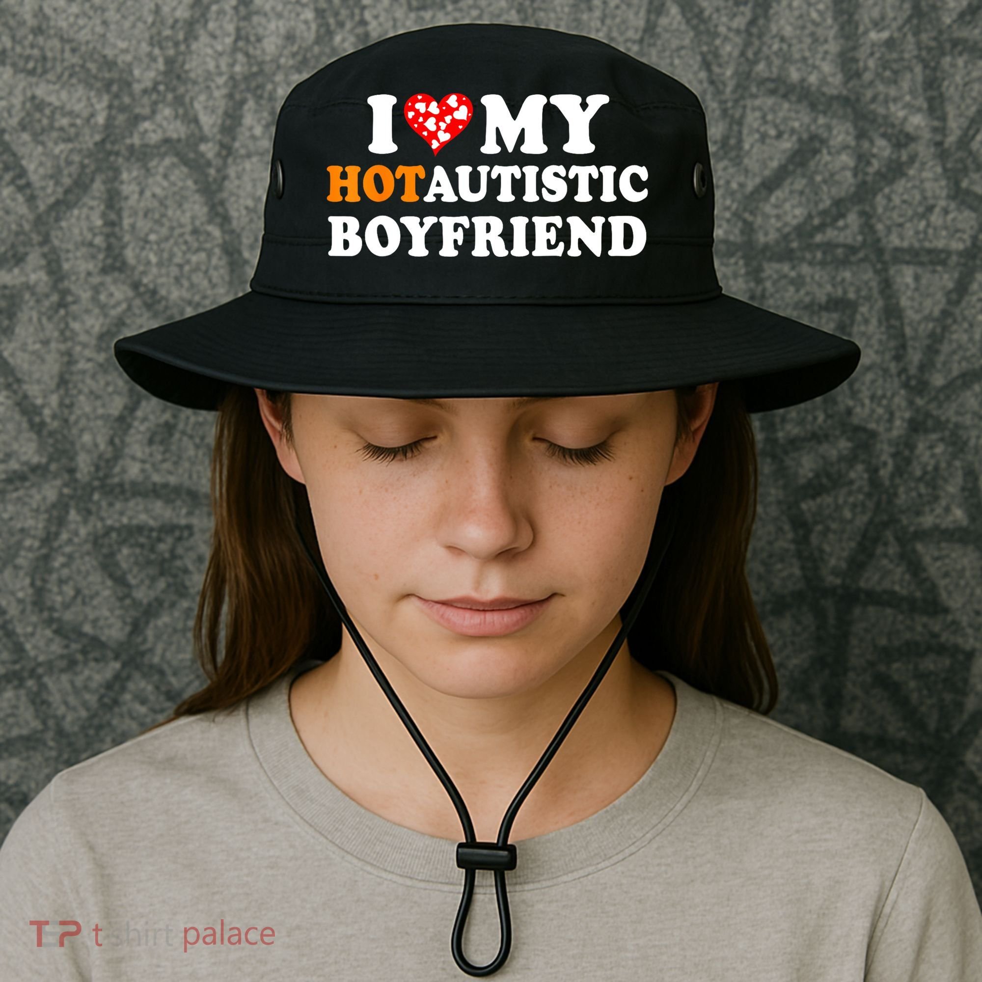 I Love My Hot Autistic Boyfriend Bucket Hat