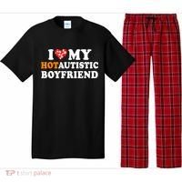 I Love My Hot Autistic Boyfriend Pajama Set thumb 0