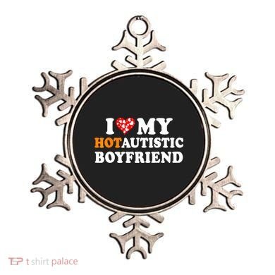 I Love My Hot Autistic Boyfriend Ornament