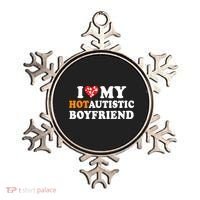 I Love My Hot Autistic Boyfriend Ornament thumb 0
