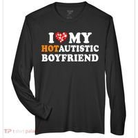 I Love My Hot Autistic Boyfriend Zone Performance Long-Sleeve T-Shirt thumb 0