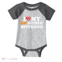 I Love My Hot Autistic Boyfriend Infant Baby Jersey Bodysuit thumb 0