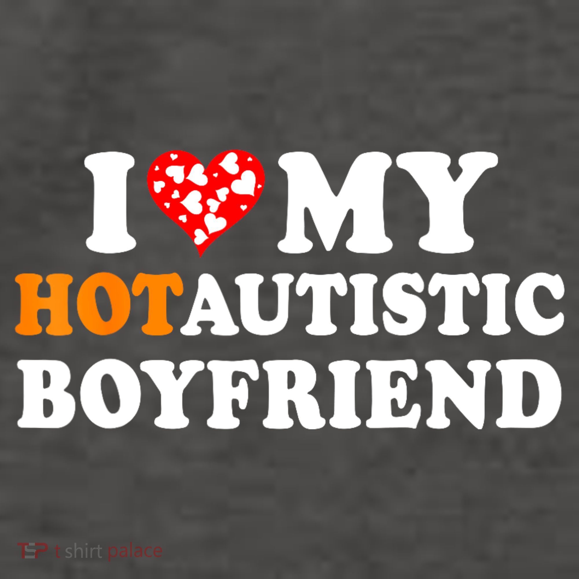 I Love My Hot Autistic Boyfriend Vector Backpack