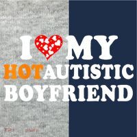 I Love My Hot Autistic Boyfriend Kids Colorblock Raglan Jersey thumb 2