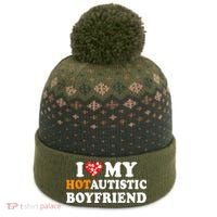 I Love My Hot Autistic Boyfriend The Baniff Cuffed Pom Beanie thumb 0