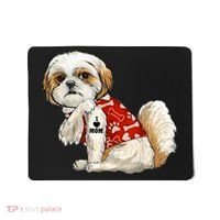 I Love Mom Tattoo Shih Tzu Mom Funny Mother's Day Gift Mousepad thumb 0
