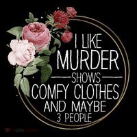 I Like Murder Shows Comfy Clothes Doggie Tank thumb 4