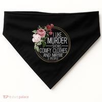 I Like Murder Shows Comfy Clothes USA-Made Doggie Bandana thumb 0