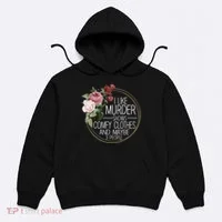 I Like Murder Shows Comfy Clothes Hoodie thumb 0