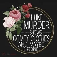 I Like Murder Shows Comfy Clothes Hoodie thumb 2